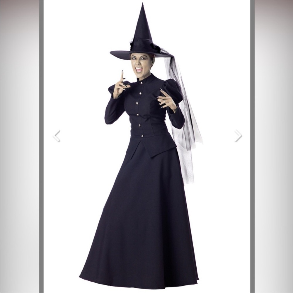 Wicked Witch Halloween Costume-4 Piece- Wicked or Wizard of Oz